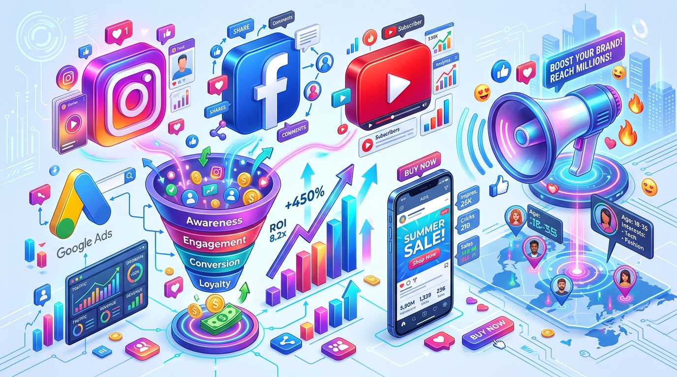 Instagram, Google Ads & Meta  Profesyonel Dijital Reklam Yönetimi